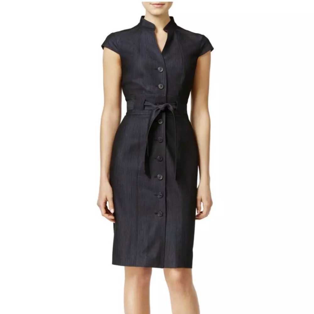Calvin Klein black jeans and button down dress - Picture 1 of 8